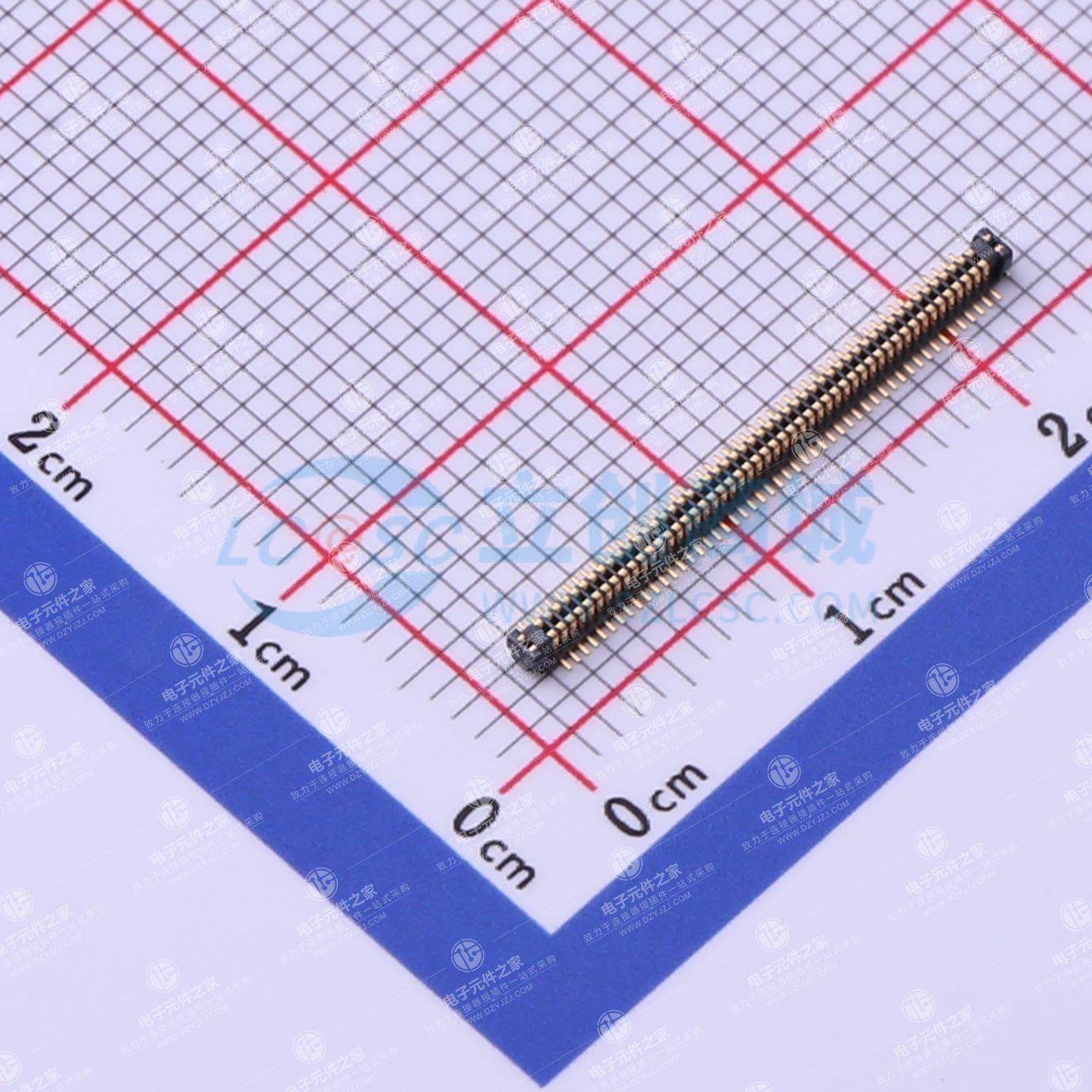 PIN:100P 间距:0.4mm 立贴