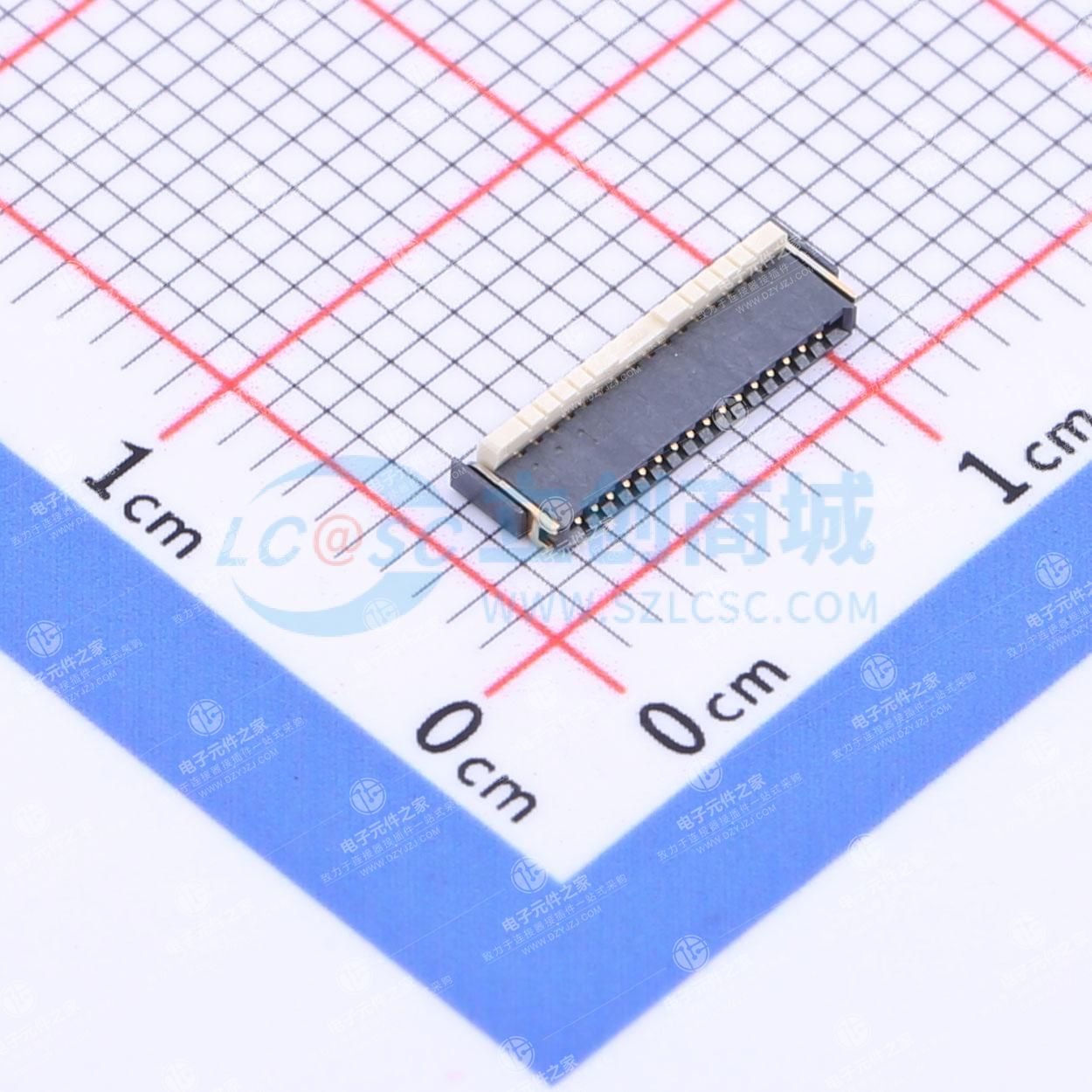 间距:0.5mm P数:16P 翻盖式 双侧触点/上下接