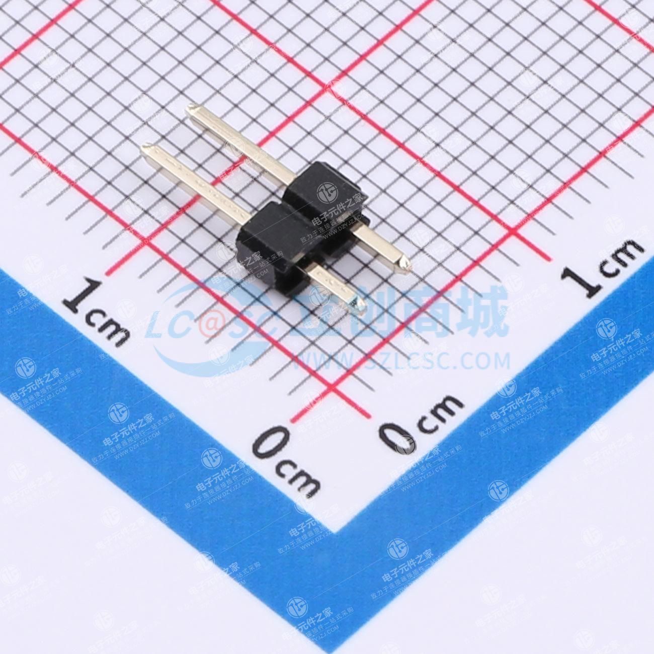1x2P 间距:2.54mm 方针 直插