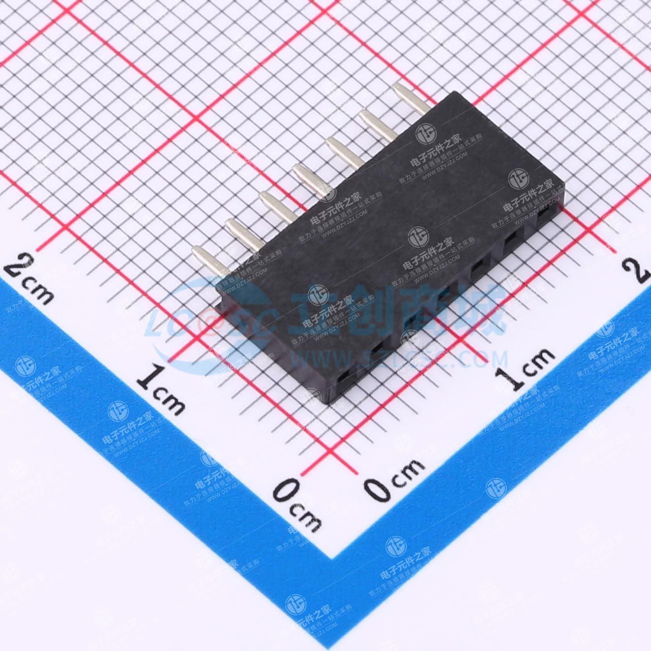 间距:2.54mm 1x7P 直插