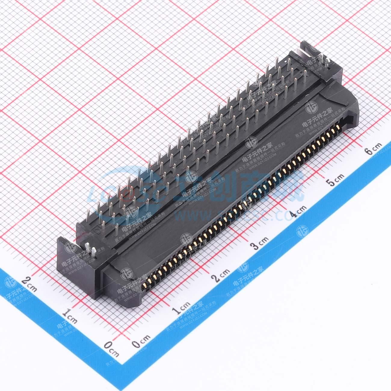 PIN:80P 间距:1.27mm 弯插