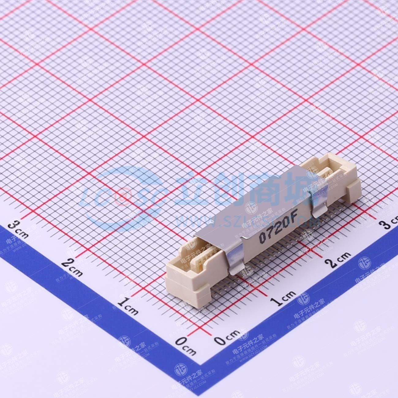 PIN:60P 间距:0.8mm 立贴
