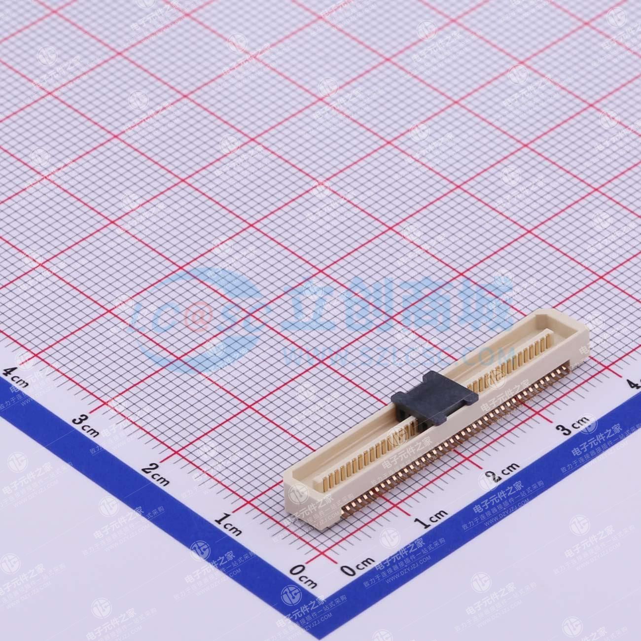 PIN:80P 间距:0.8mm 立贴
