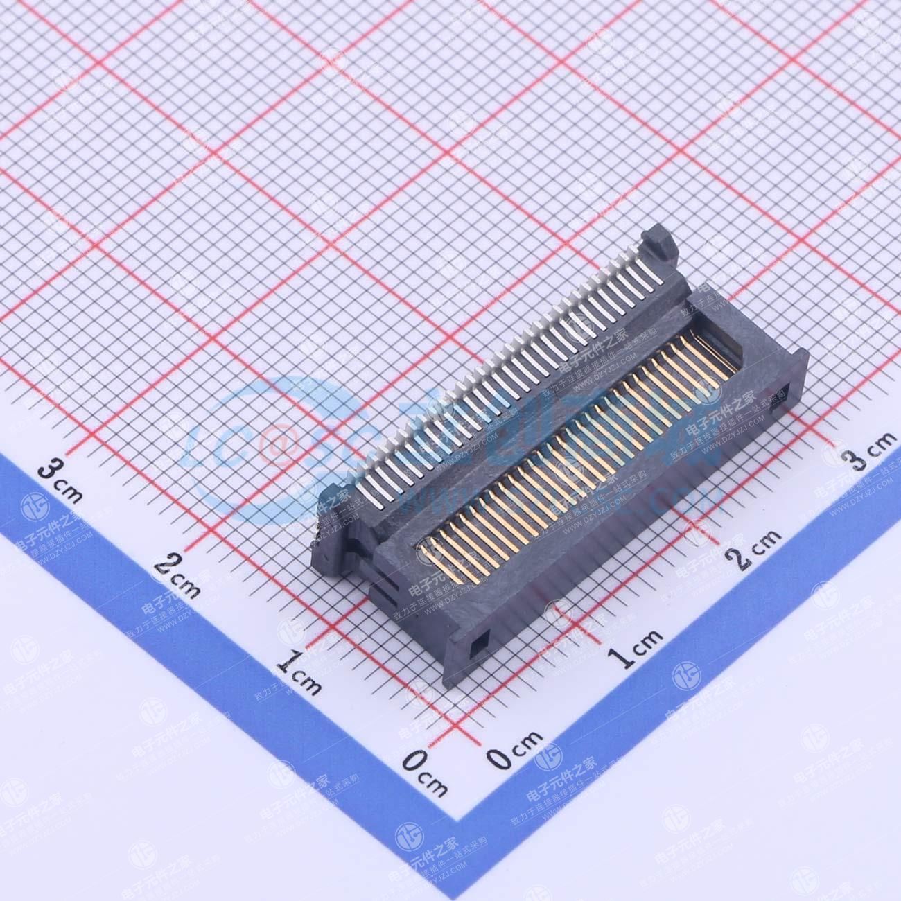 PIN:60P 间距:0.8mm 立贴