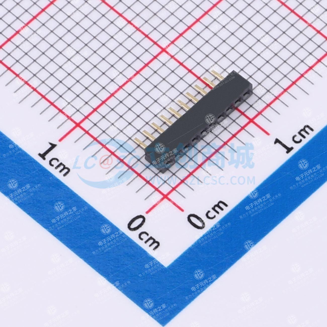 1x10P 间距:1mm 直插