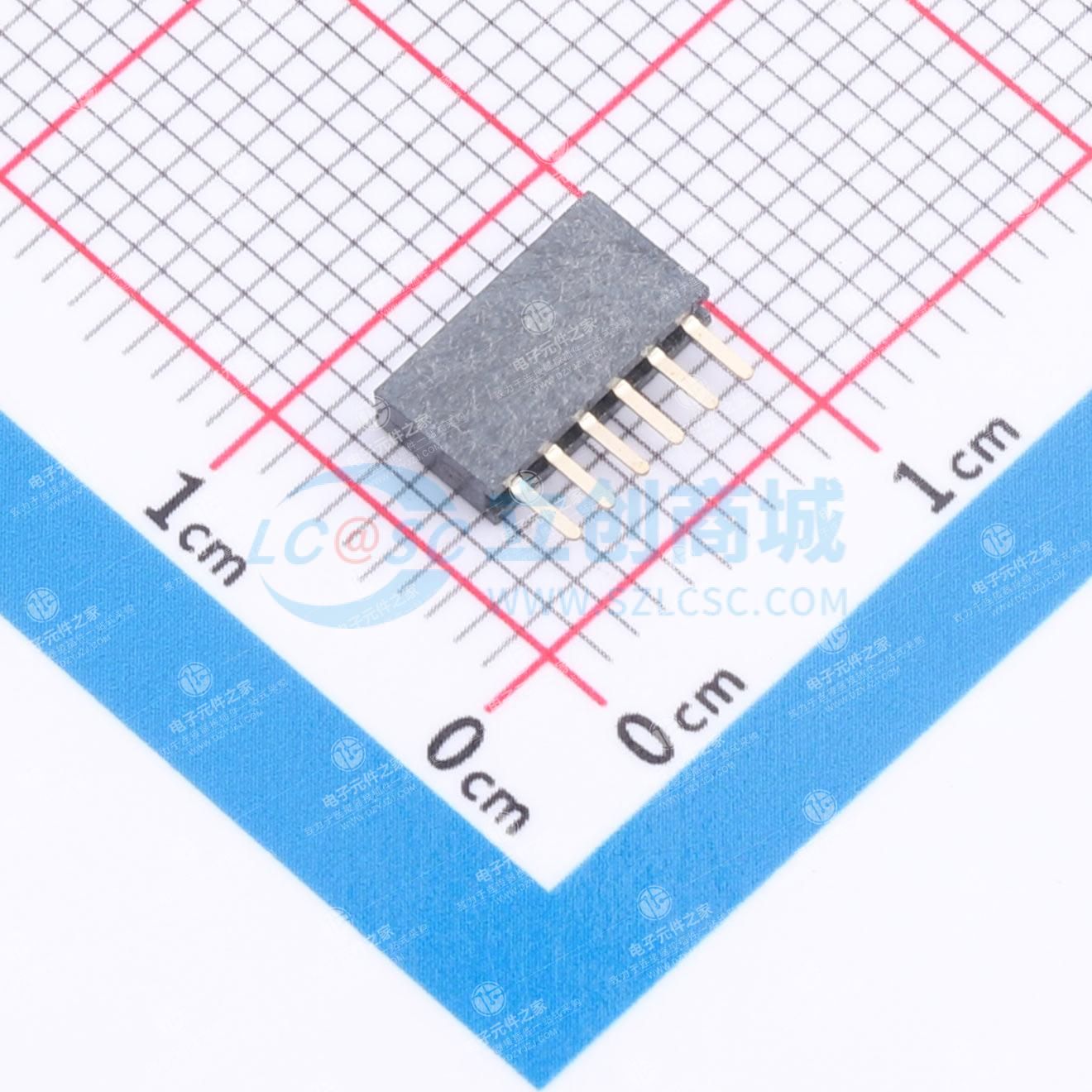 1x6P 间距:1.27mm 直插