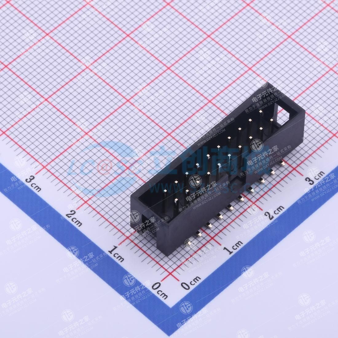 2.54mm 2x10P 排数:2 每排P数:10