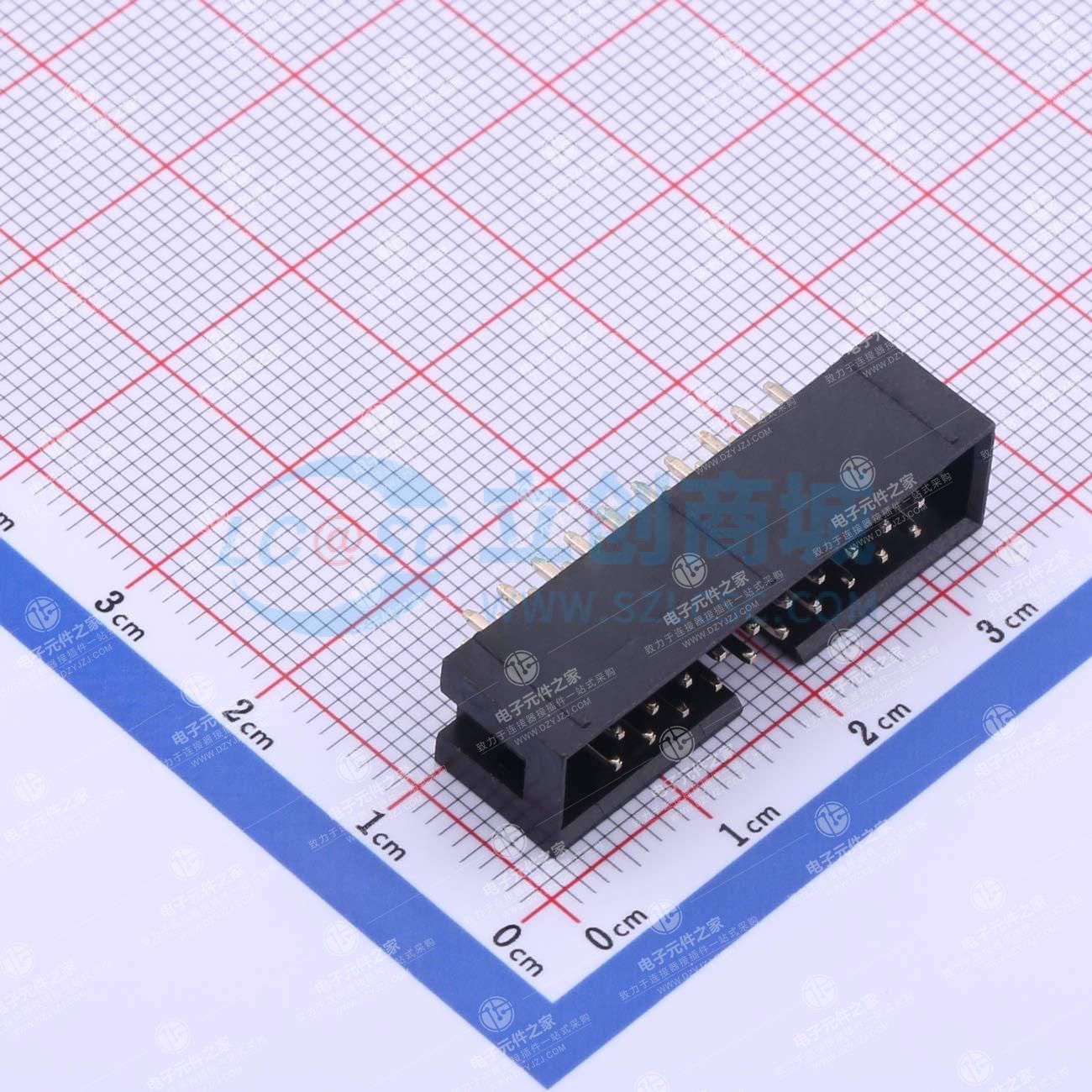 2.54mm 2x10P 排数:2 每排P数:10