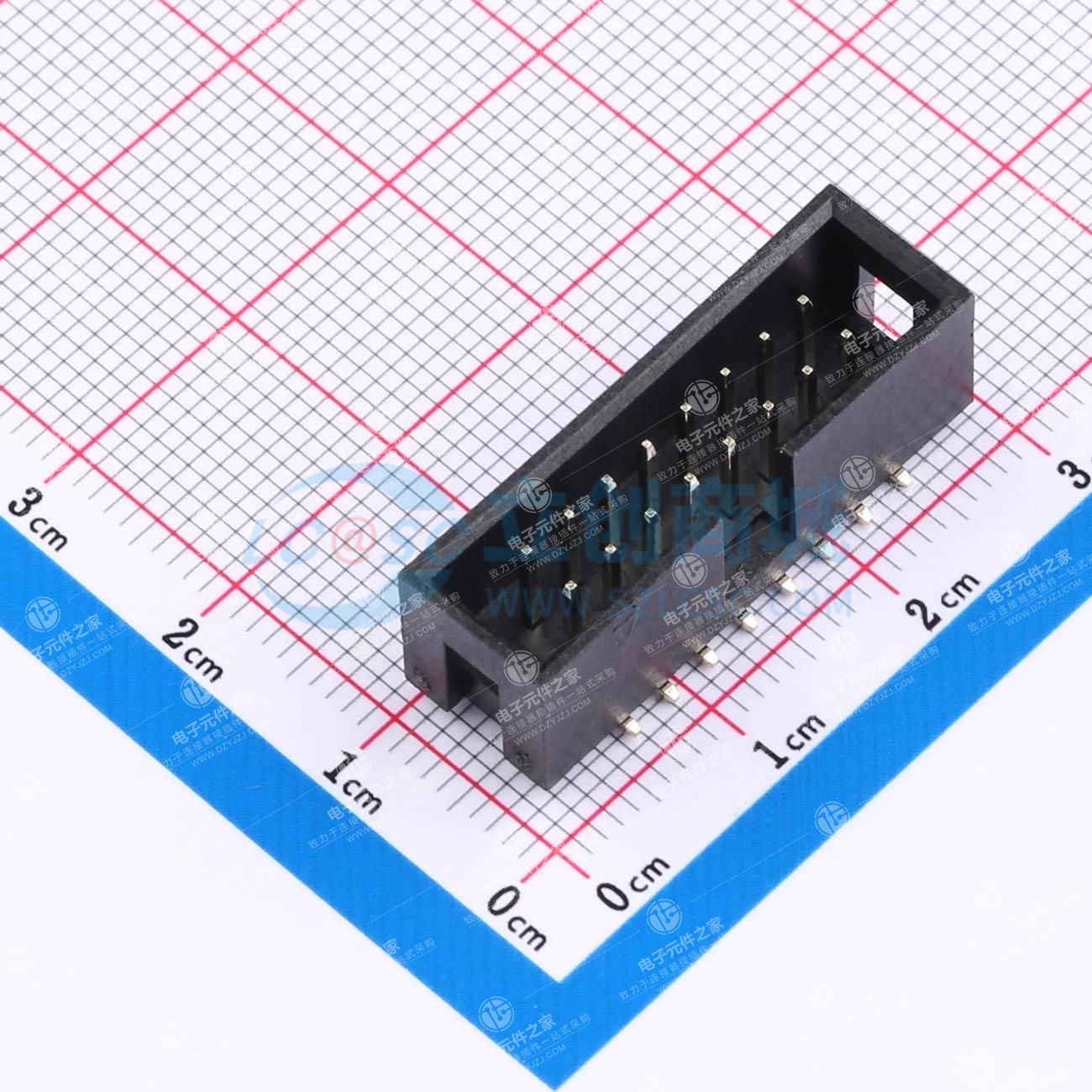 2.54mm 2x8P 排数:2 每排P数:8