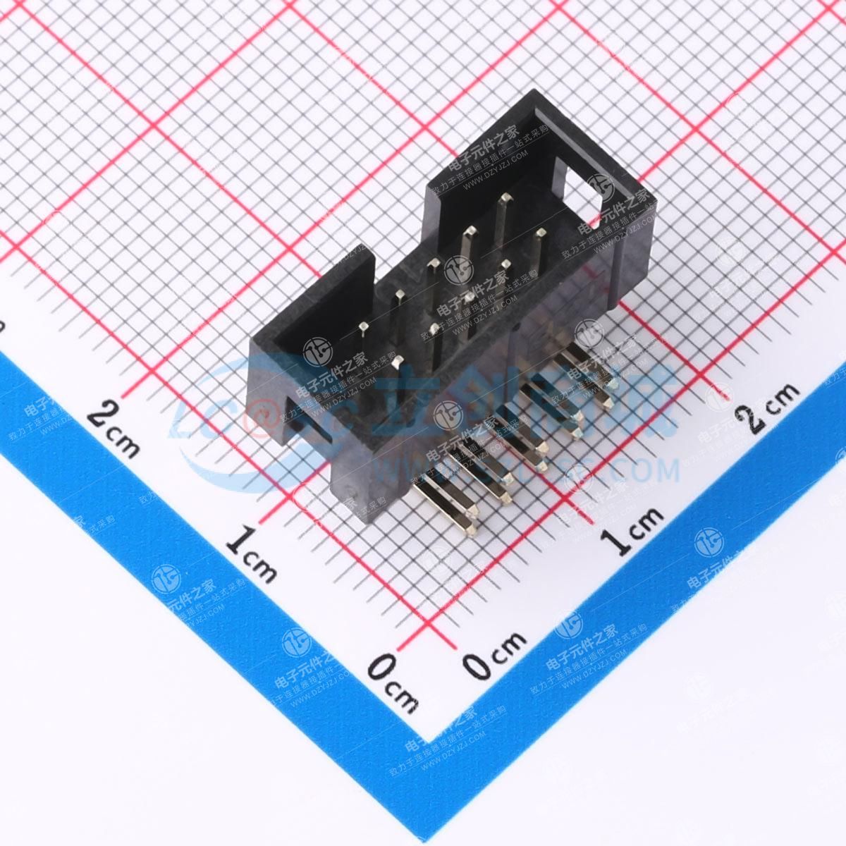 2.54mm 2x5P 排数:2 每排P数:5