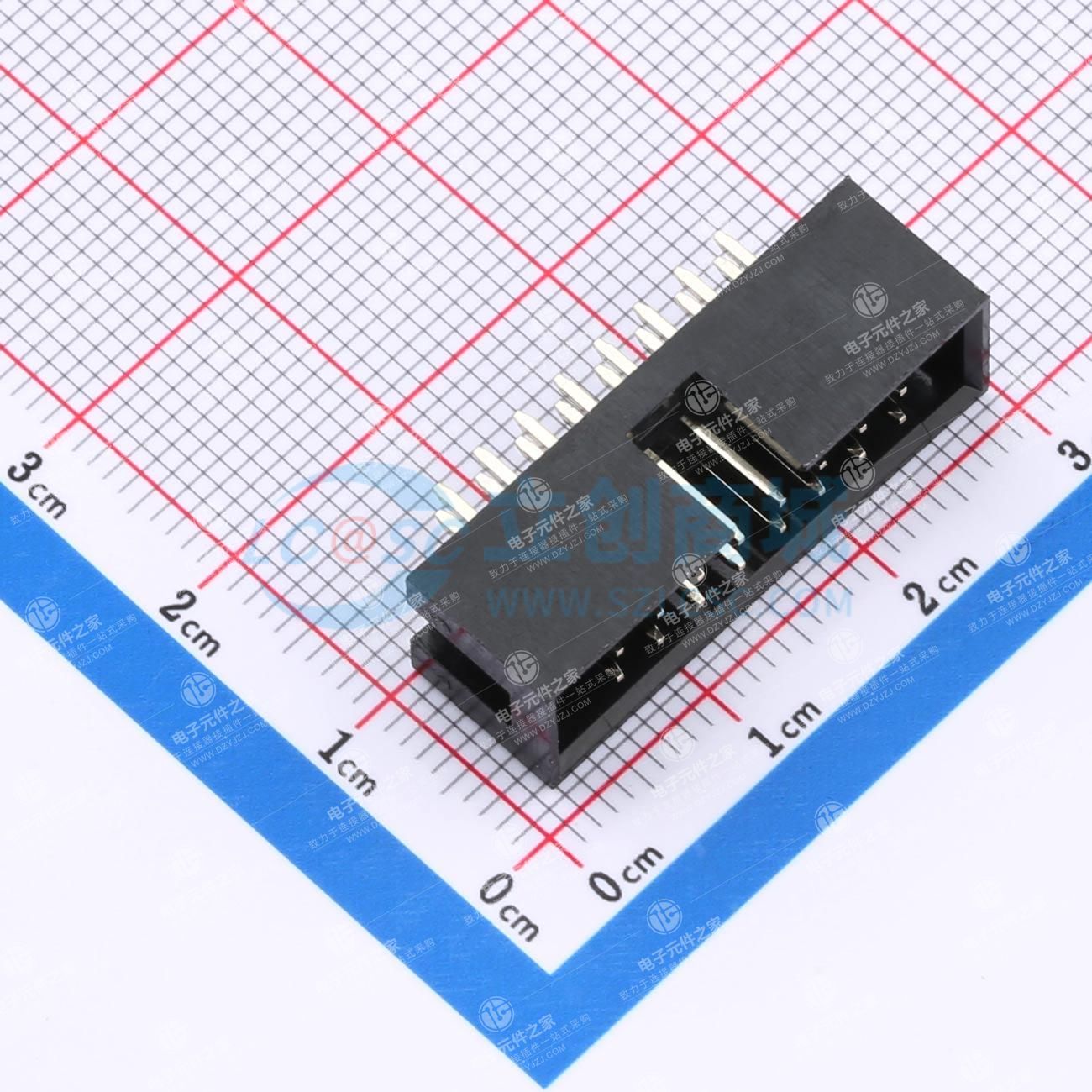 2.54mm 2x8P 排数:2 每排P数:8