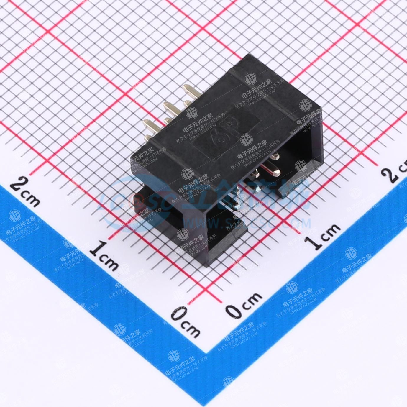 2.54mm 2x3P 排数:2 每排P数:3