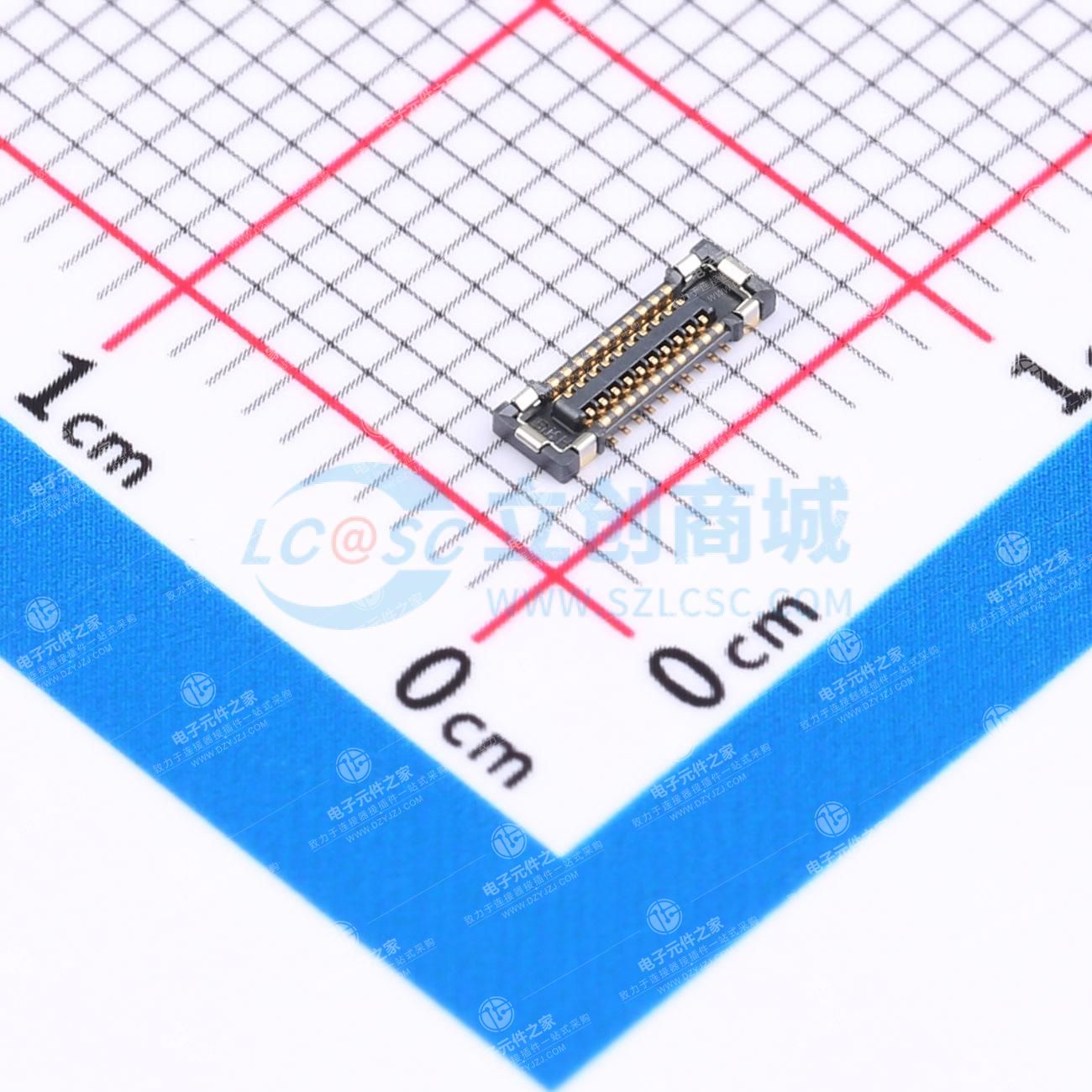 PIN:20P 间距:0.35mm 立贴