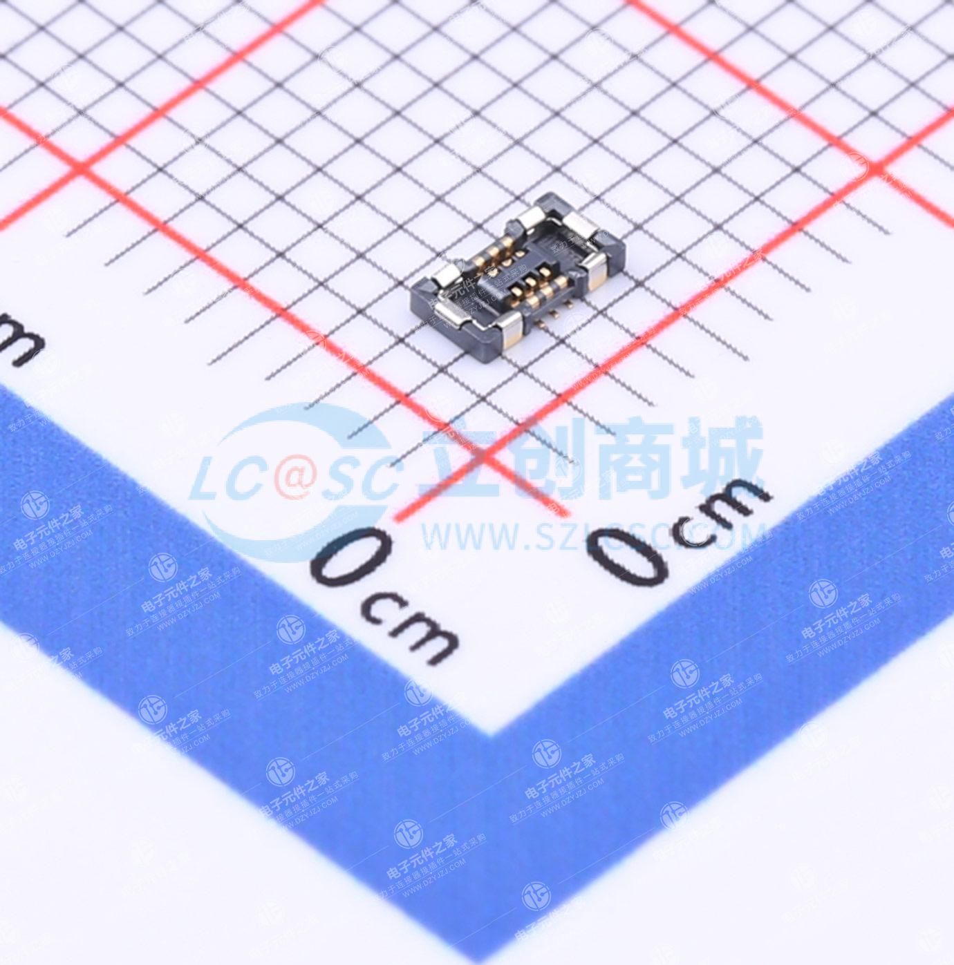 PIN:6P 间距:0.35mm 立贴