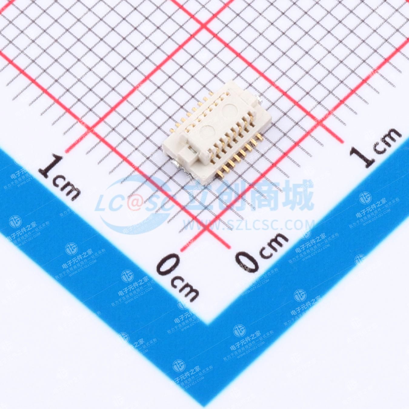 PIN:16P 间距:0.5mm 立贴