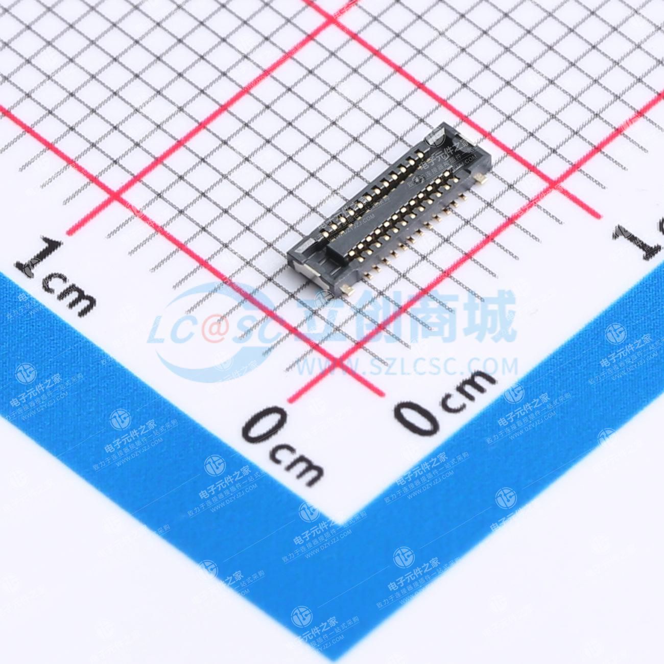 PIN:24P 间距:0.4mm 立贴