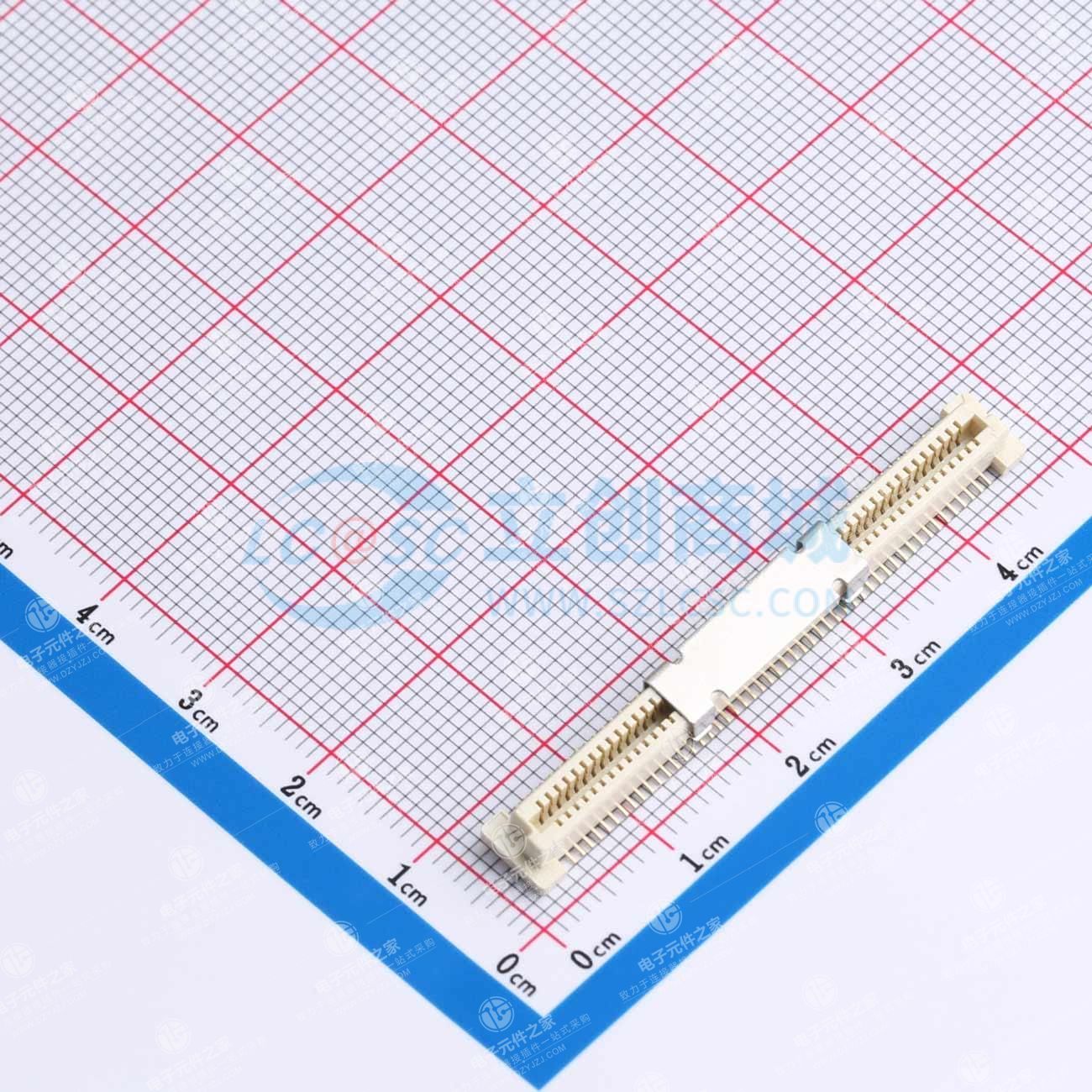 PIN:100P 间距:0.8mm 立贴