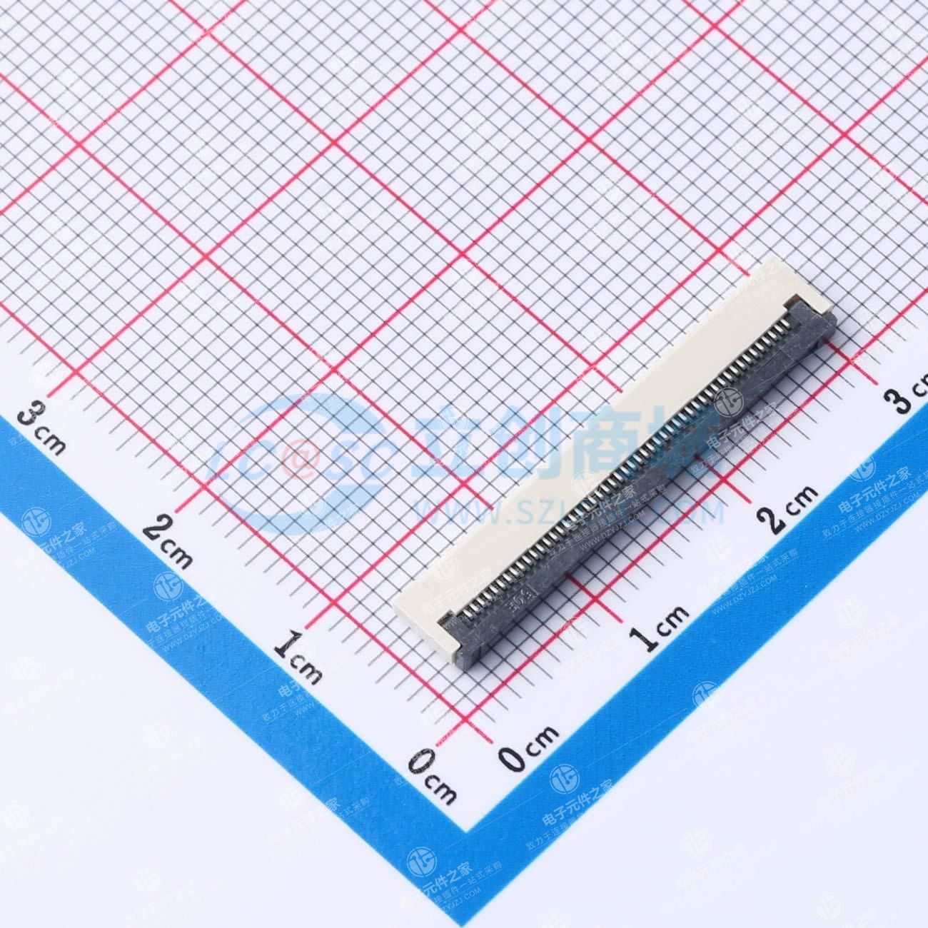 翻盖式 下接 P数:50P 间距:0.5mm