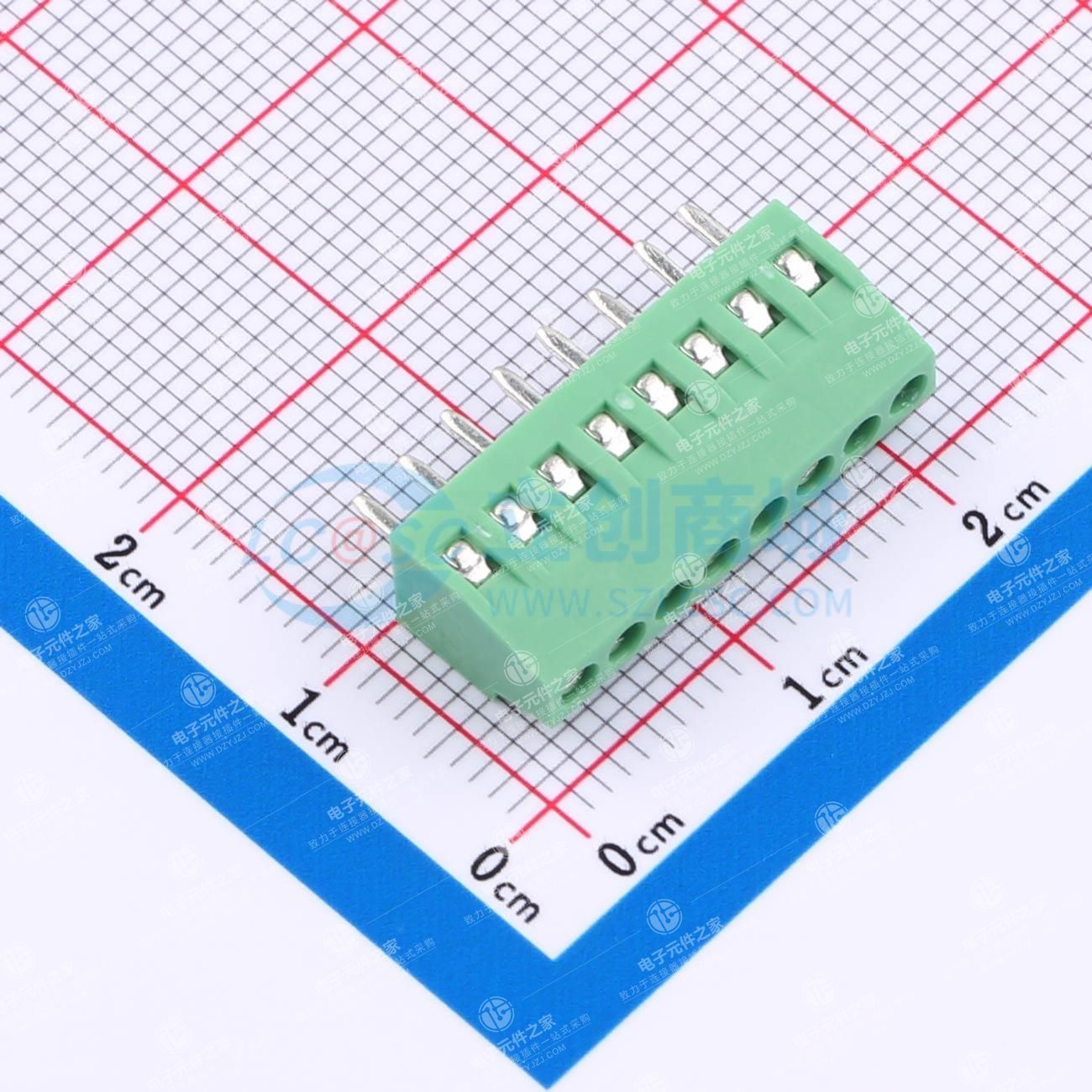 1x8P 2.54mm 直插 排数:1 每排P数:8
