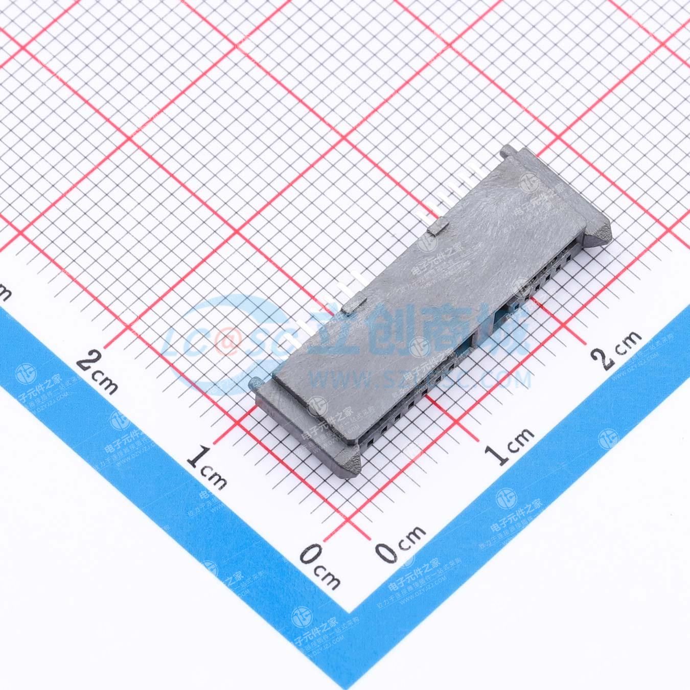 SATA 7+6P 短型 直插式 母座 插件式