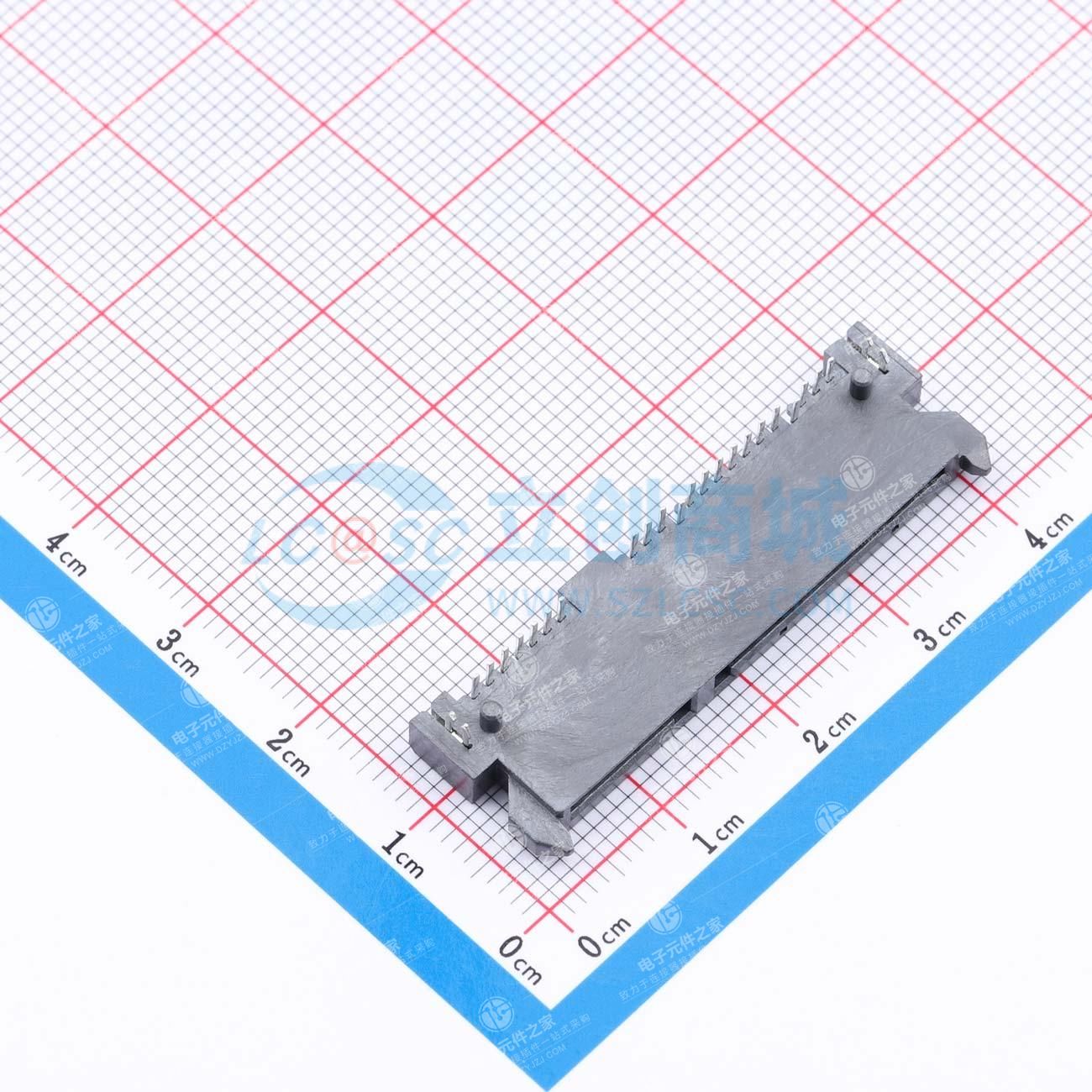 SATA 7+15P 母座 板上3.5 针长2.7mm 弯插式