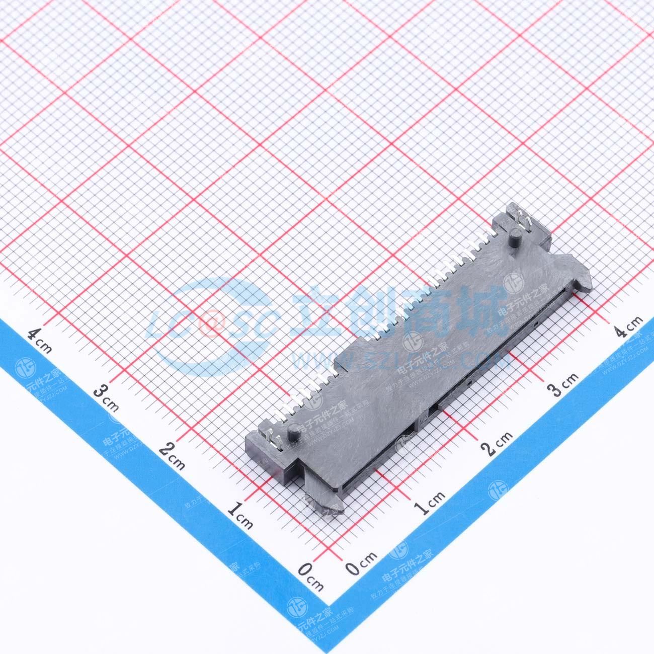 SATA 7+15P 母座 H3.50 卧贴型
