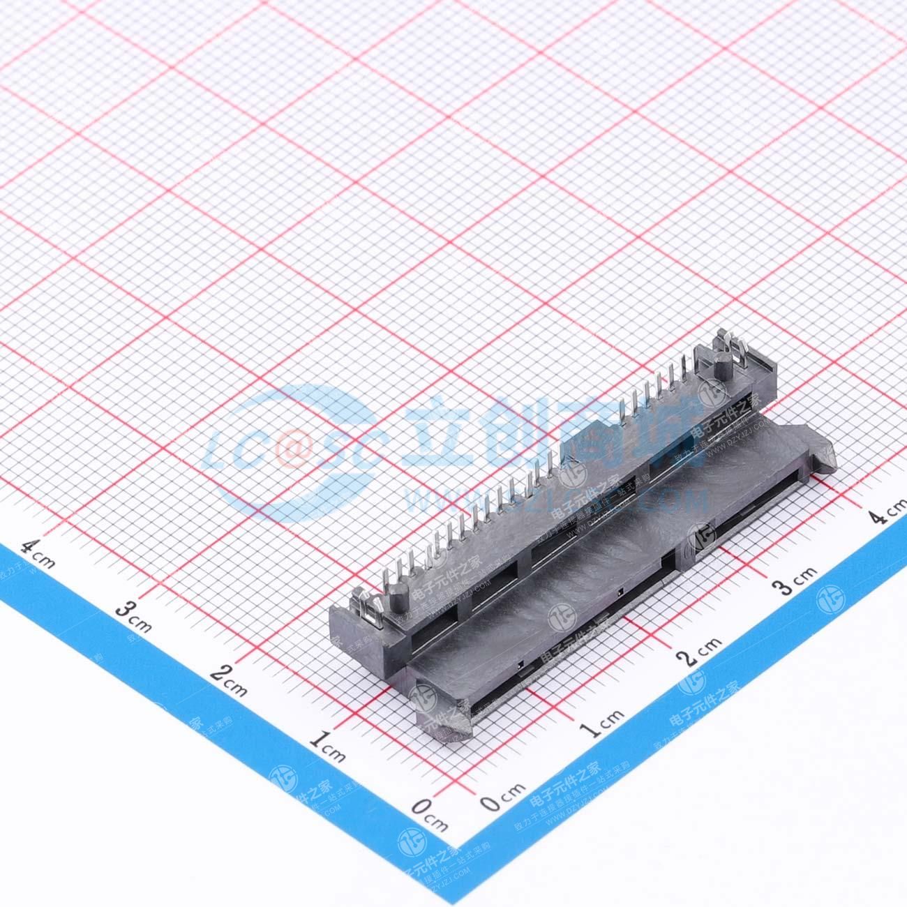 SATA 7+15P 母座 板下6.74 弯插式