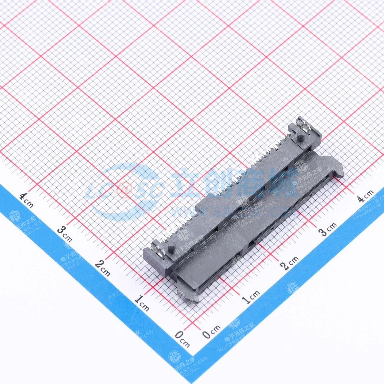 SATA 7+15P 母座 板上6.74 卧贴型
