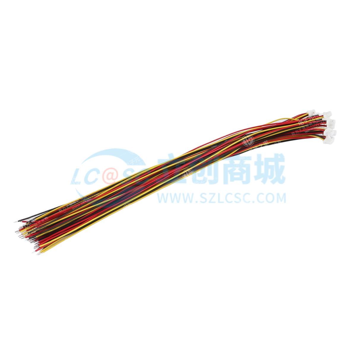 JXTCONN(聚兴泰) 端子线 SH1.0-3Y-200MM 单端镀锡3.0MM/UL1571 28#