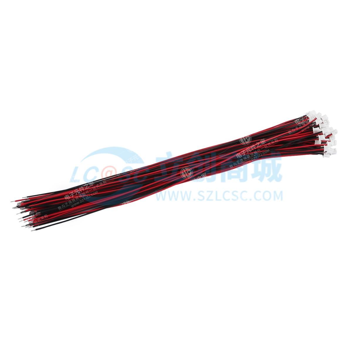 JXTCONN(聚兴泰) 端子线 MX1.25-2Y-200MM 单端镀锡3.0MM/UL1571 28#