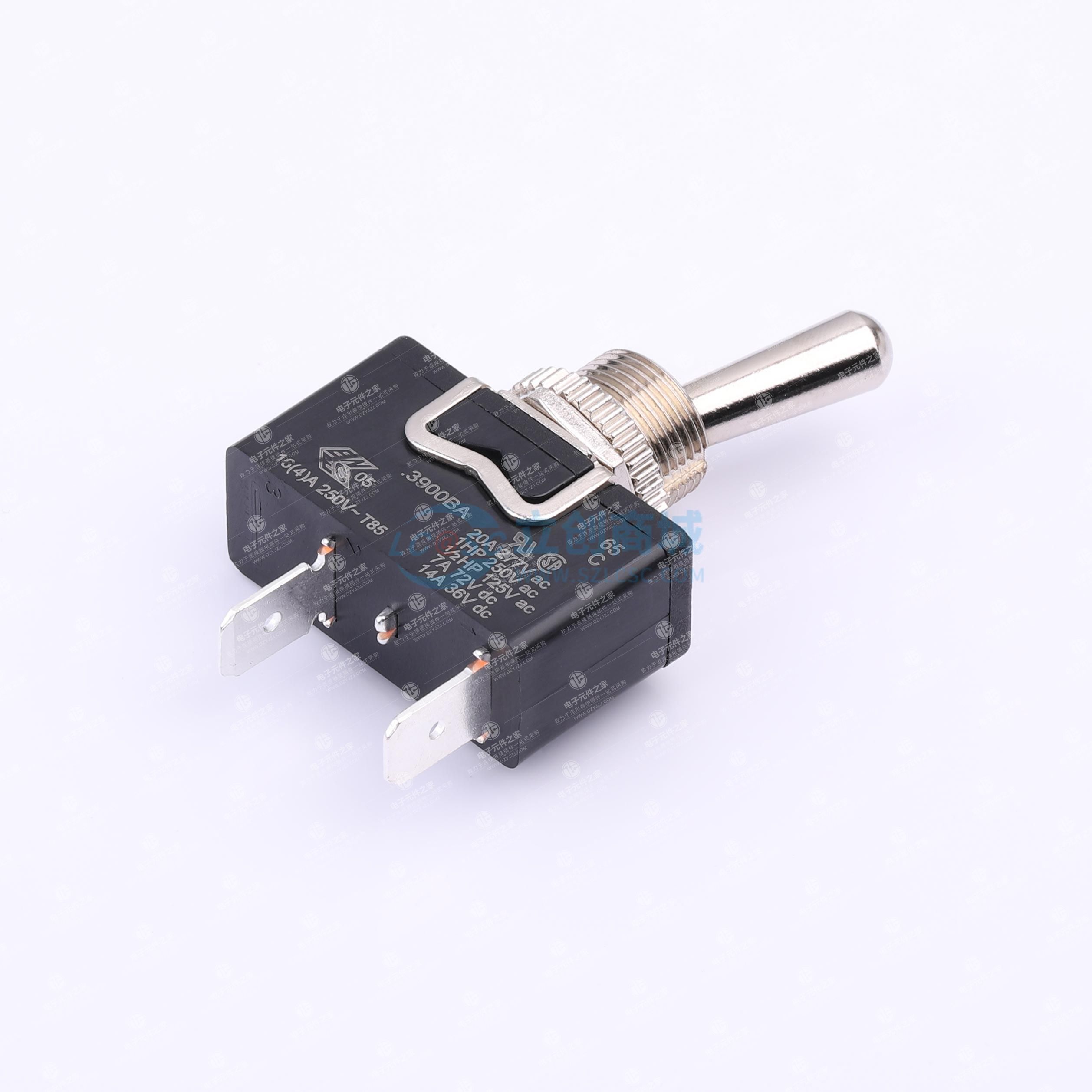 金属拨动开关，额定电流达20A，IP67防护等级