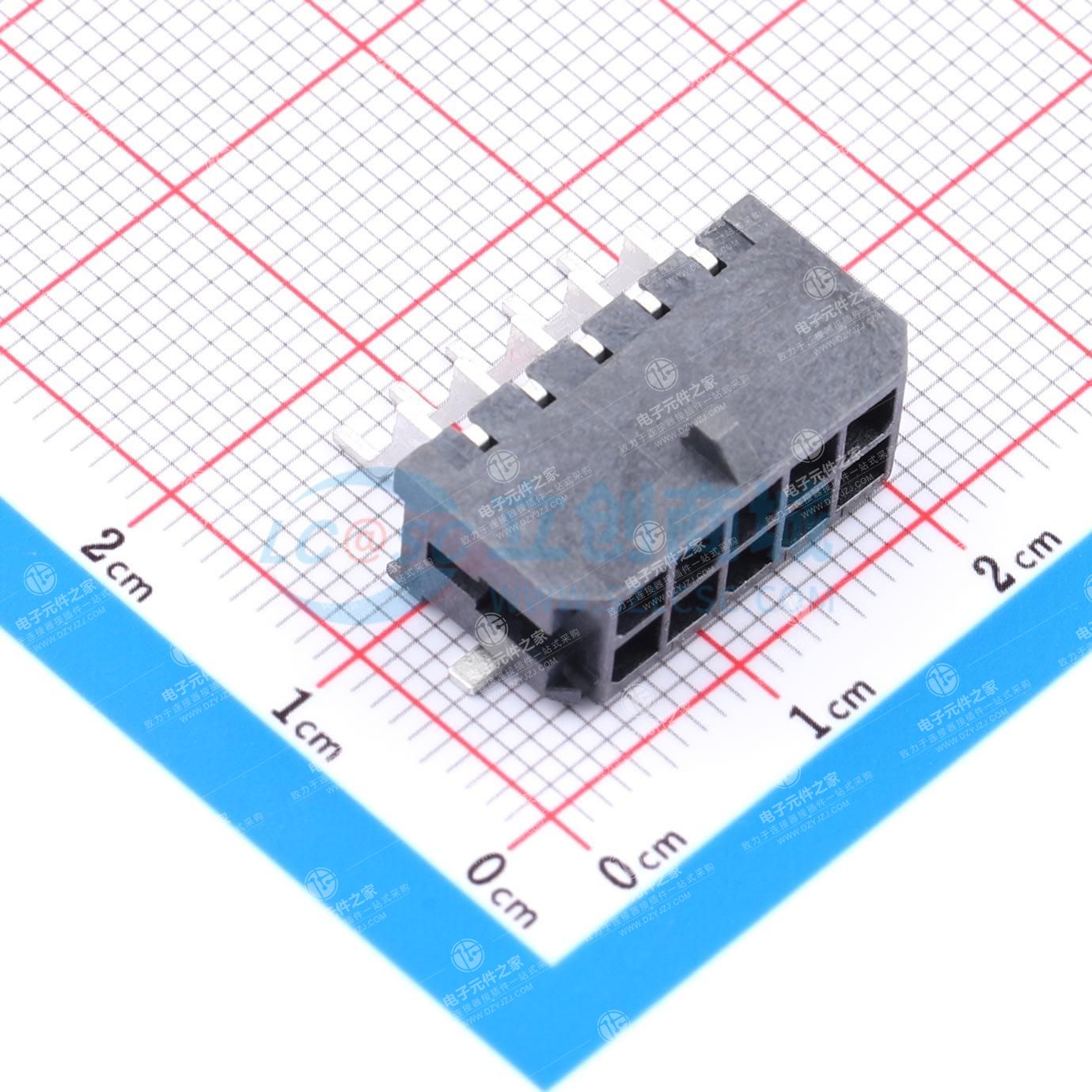 2x5P 间距:3mm 卧贴