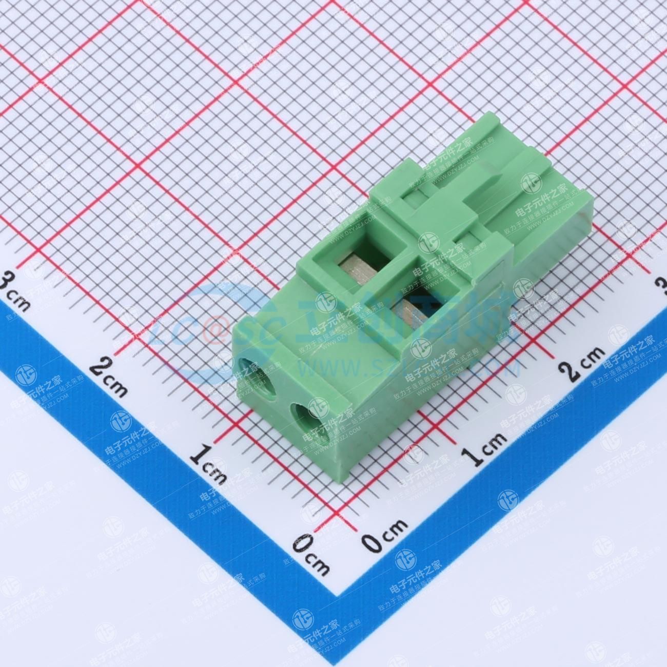 1x2P 5.08mm 排数:1 每排P数:2