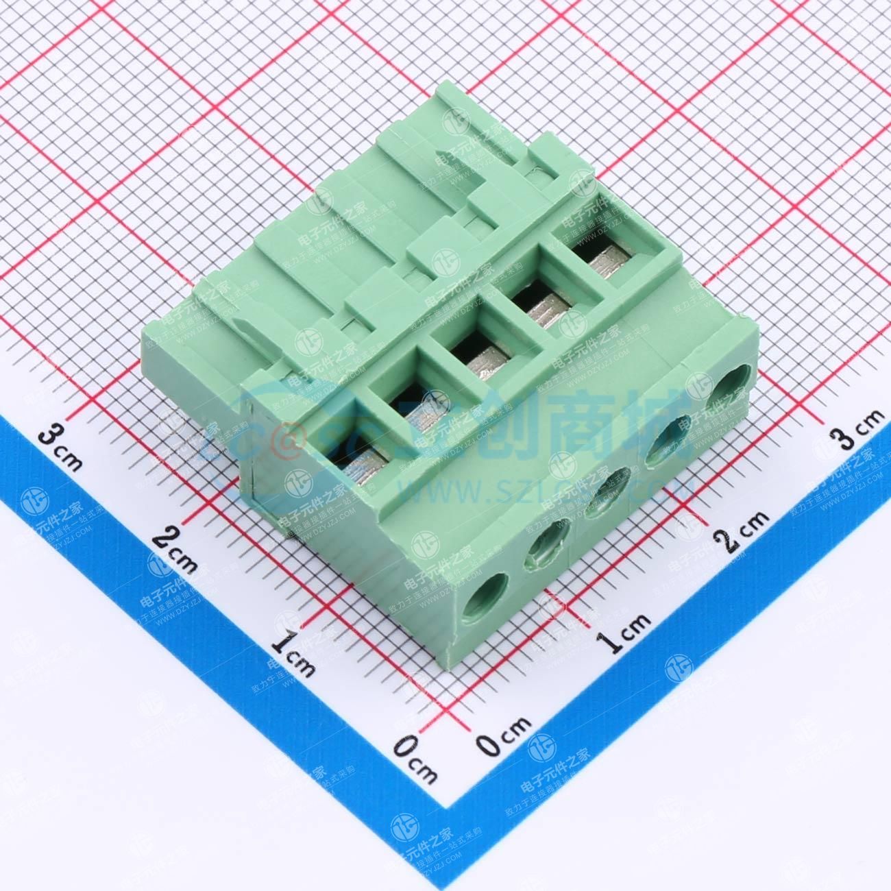 1x5P 5.08mm 排数:1 每排P数:5