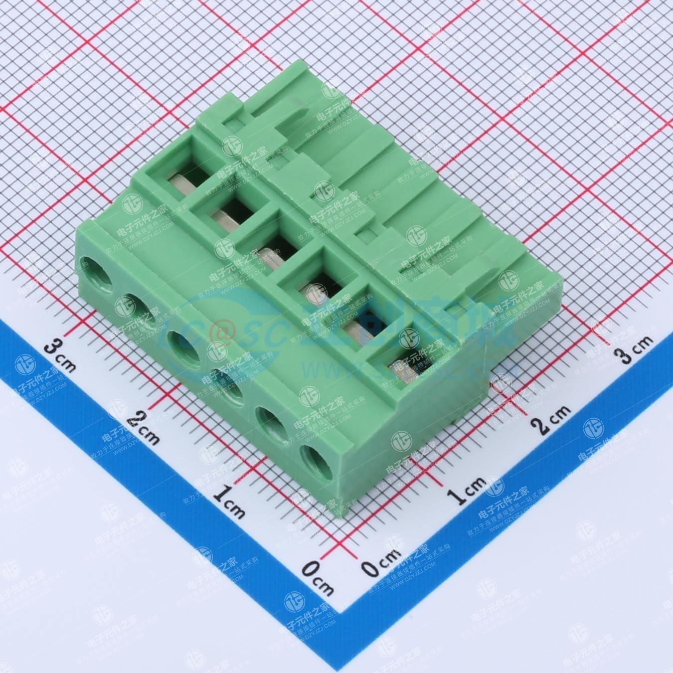 卡扣固定 1x6P 5.08mm 排数:1 每排P数:6