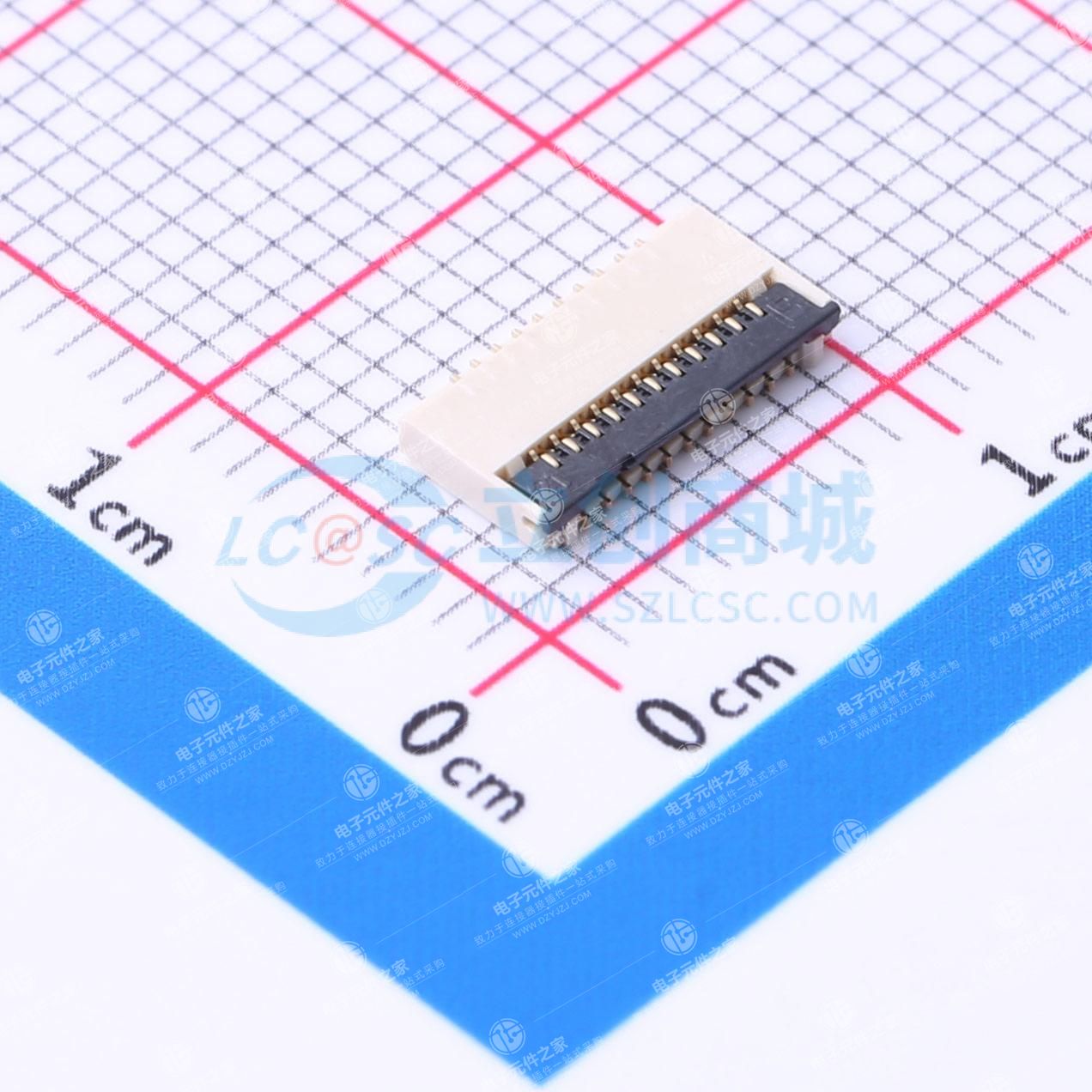 间距:0.3mm P数:21P 翻盖式 下接