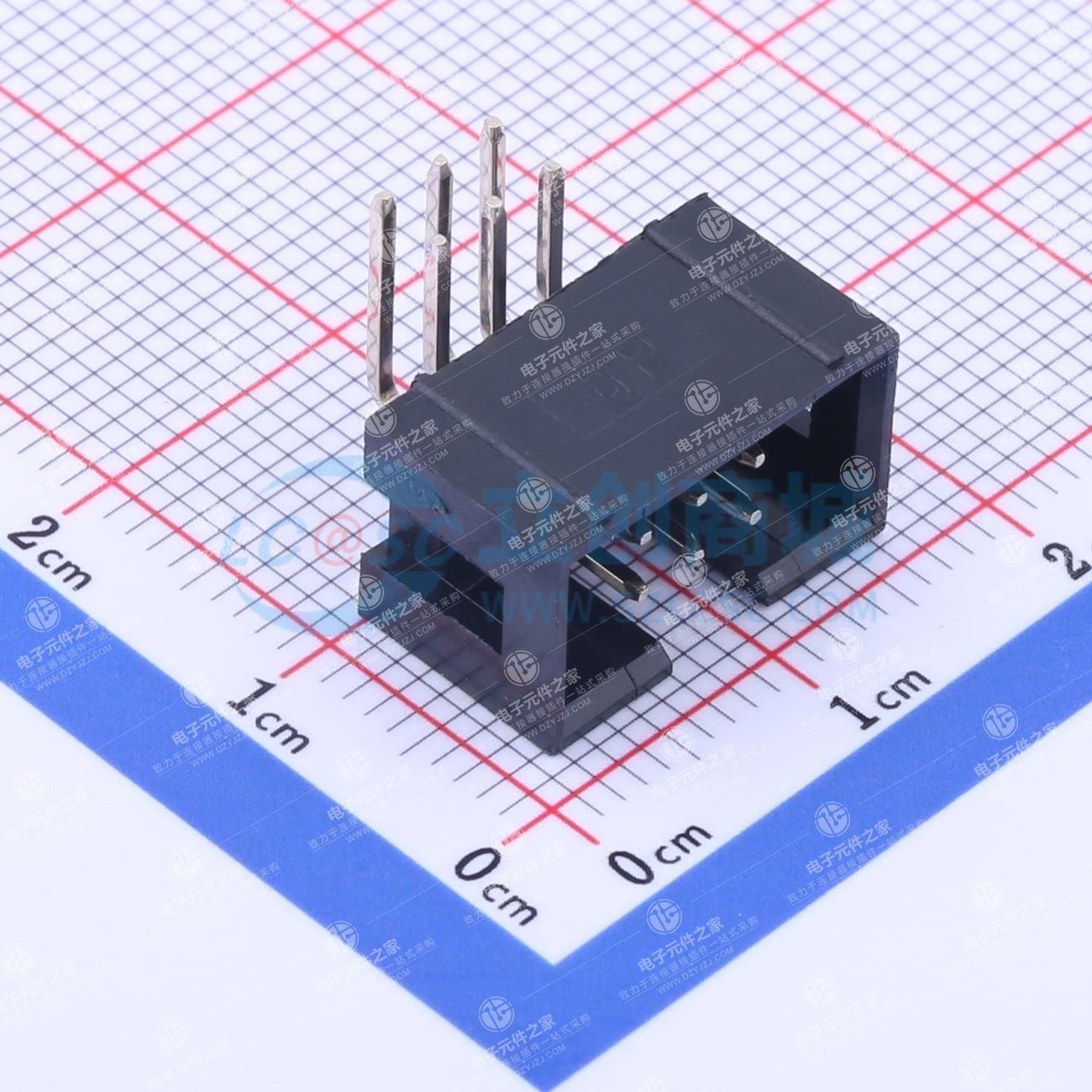2x3P 间距:2.54mm 弯插