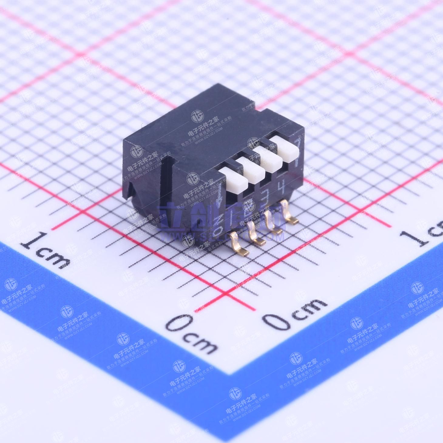 4位 1.27mm 拨码开关