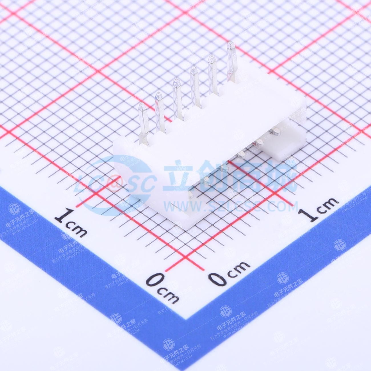 1x6P 间距:2mm 弯插