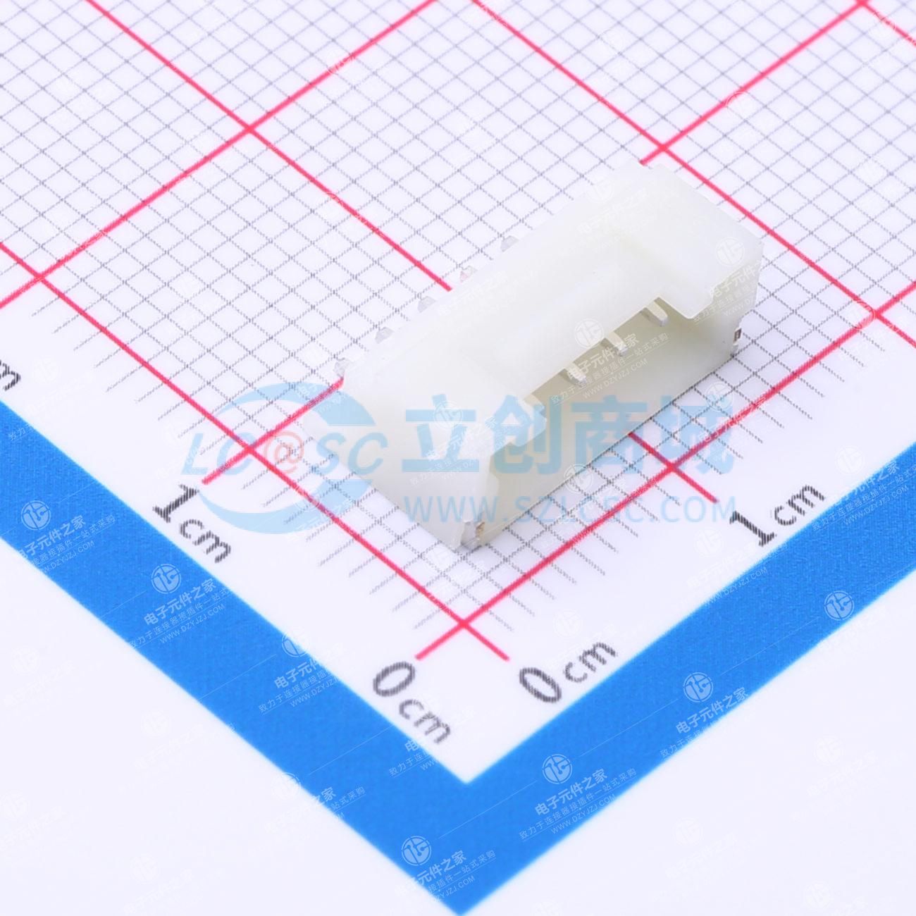 1x5P 间距:2mm 卧贴