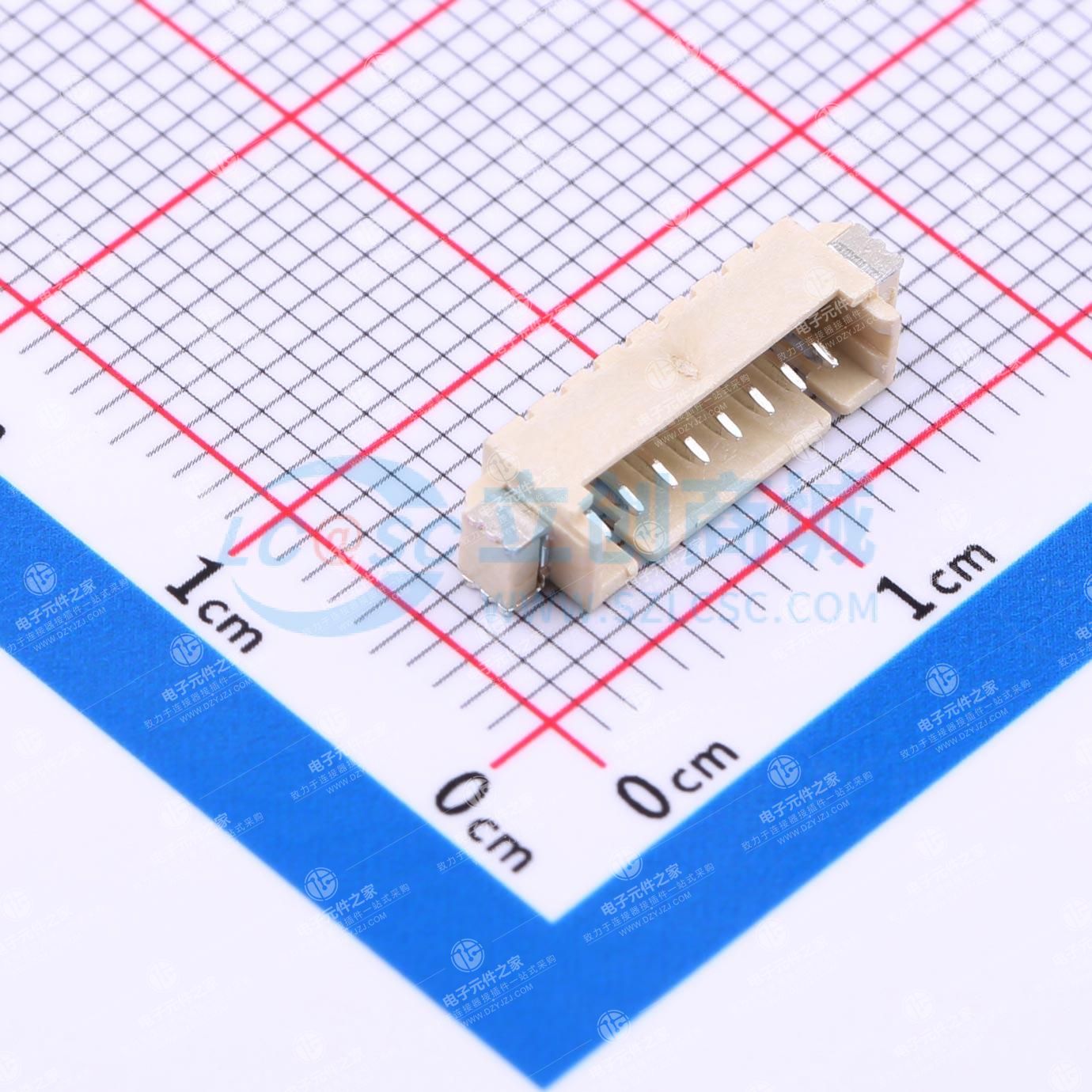 1x8P 间距:1.25mm 卧贴