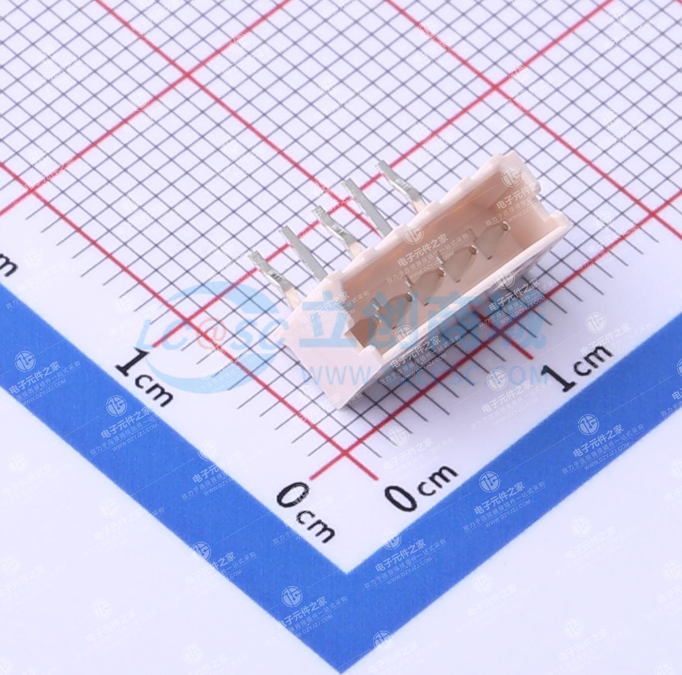 1x5P 间距:2mm 弯插
