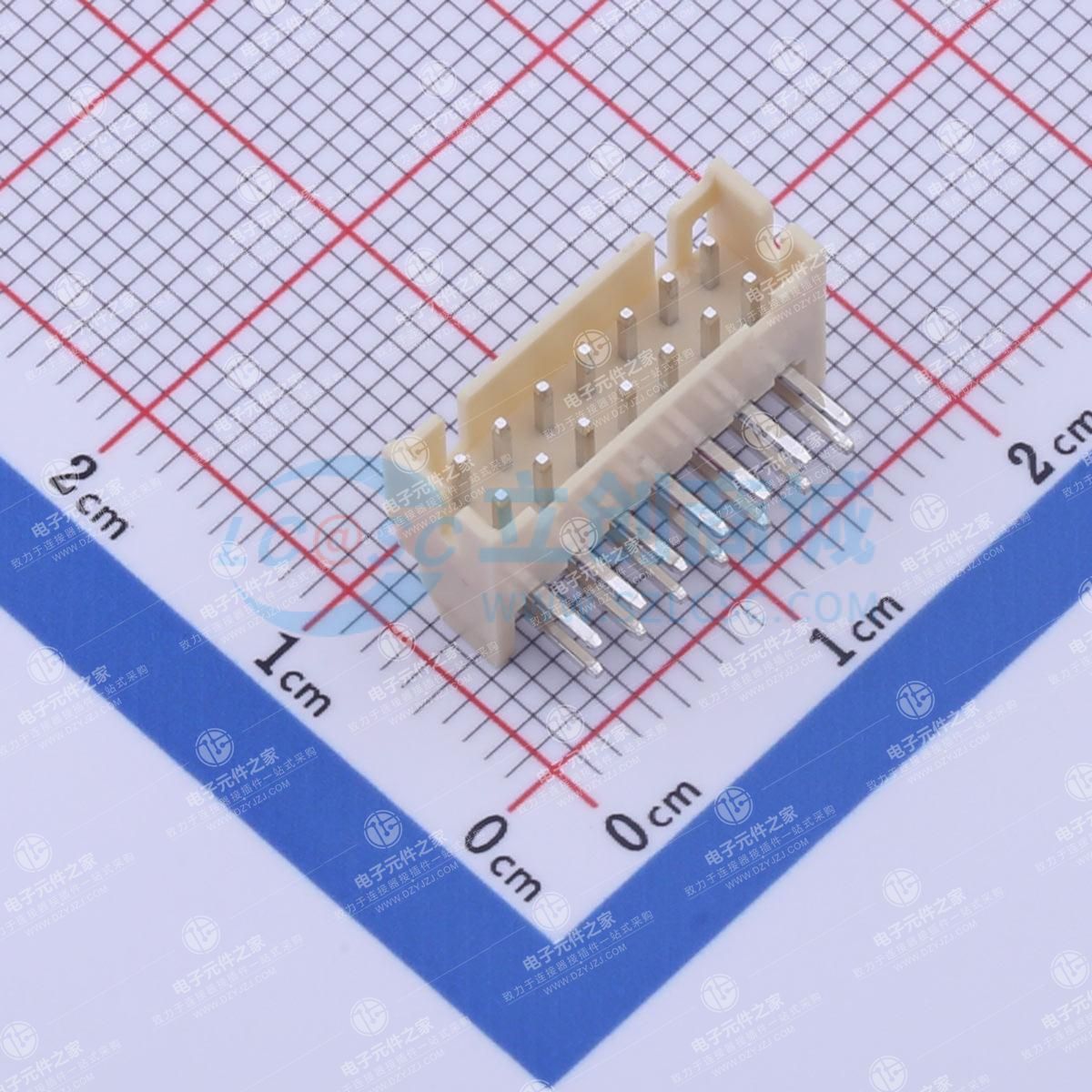 2x7P 间距:2mm 弯插