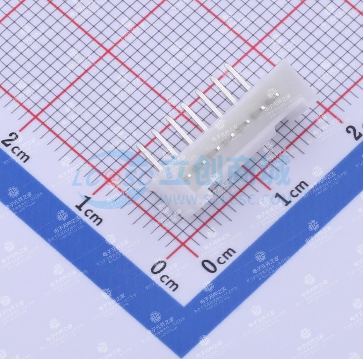 1x7P 间距:2mm 弯插