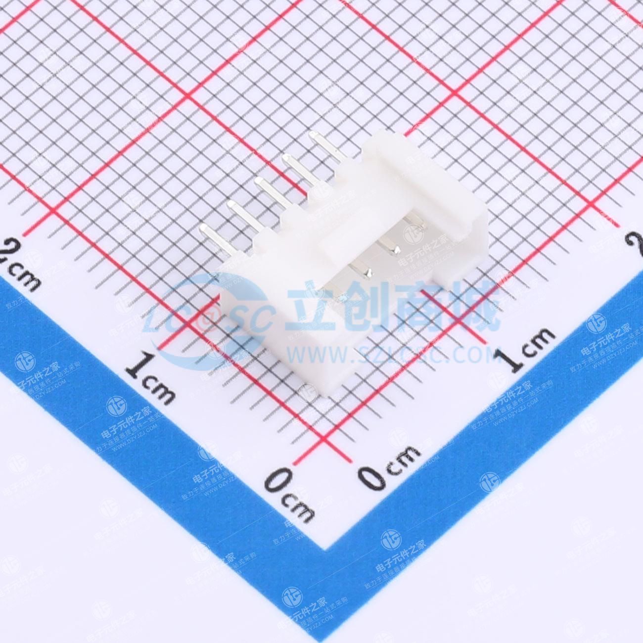 1x5P 间距:2mm 直插