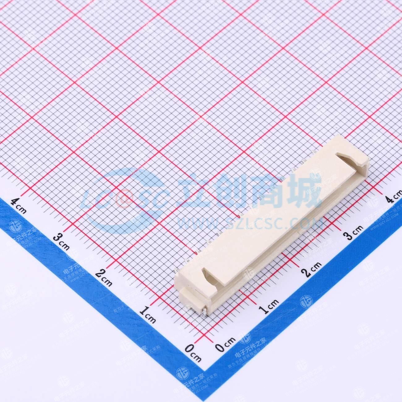 1x14P 间距:2.5mm 卧贴