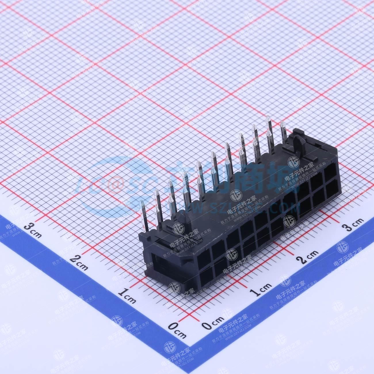 2x10P 间距:3mm 弯插