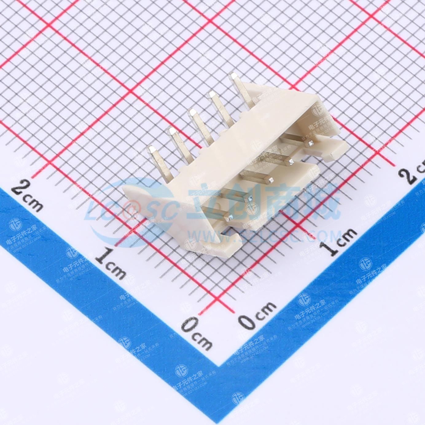 1x5P 间距:2.5mm 弯插