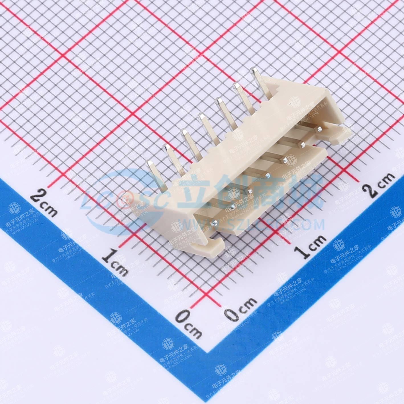 1x7P 间距:2.5mm 弯插
