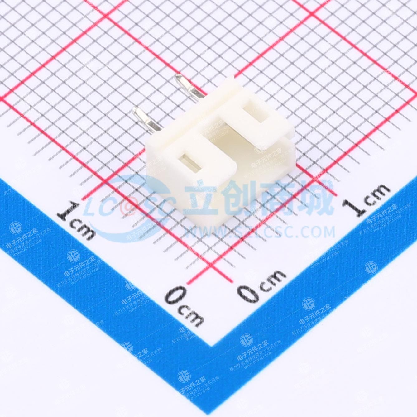 1x2P(缺1P) 间距:2mm 直插